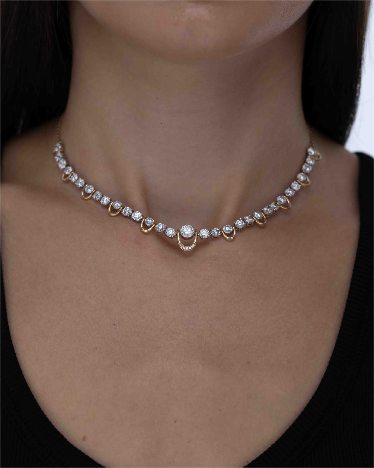 Unbound 10 necklace worn